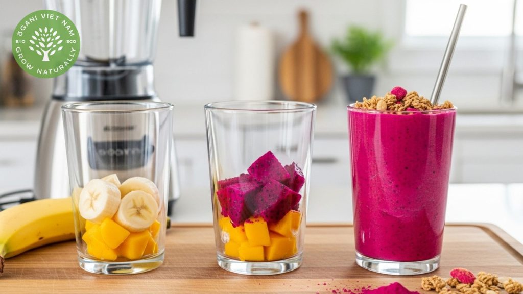 Morning smoothies and protein shakes