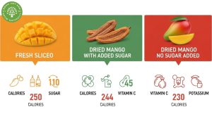 dried mango no sugar added nutrition