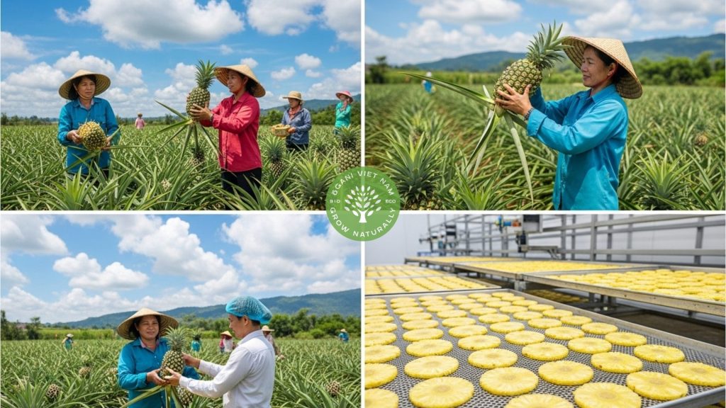 dried pineapple no sugar added