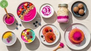 organic red dragon fruit powder