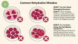 rehydrate dried red dragon fruit