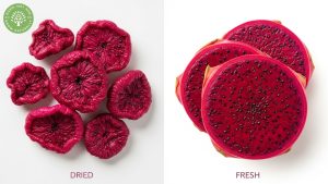 smoothie bowl toppings dried red dragon fruit