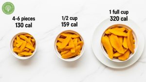 dehydrated mango calories