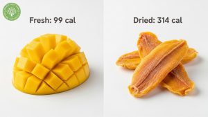 dehydrated mango calories