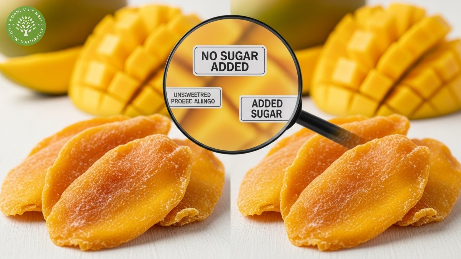 does dried mango have added sugar