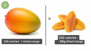 dried mango calories