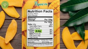 fiber in dried mango