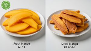 glycemic index of dried mango
