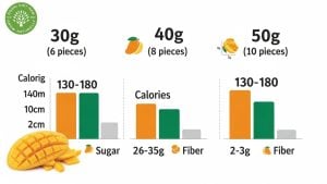 how many pieces of dried mango should i eat