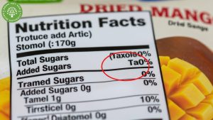 how much sugar is in dried mango