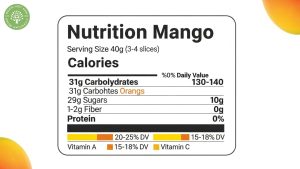 nutrition in dried mango