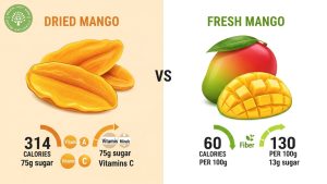 nutrition of dried mango
