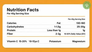 nutritional value of dried mangoes