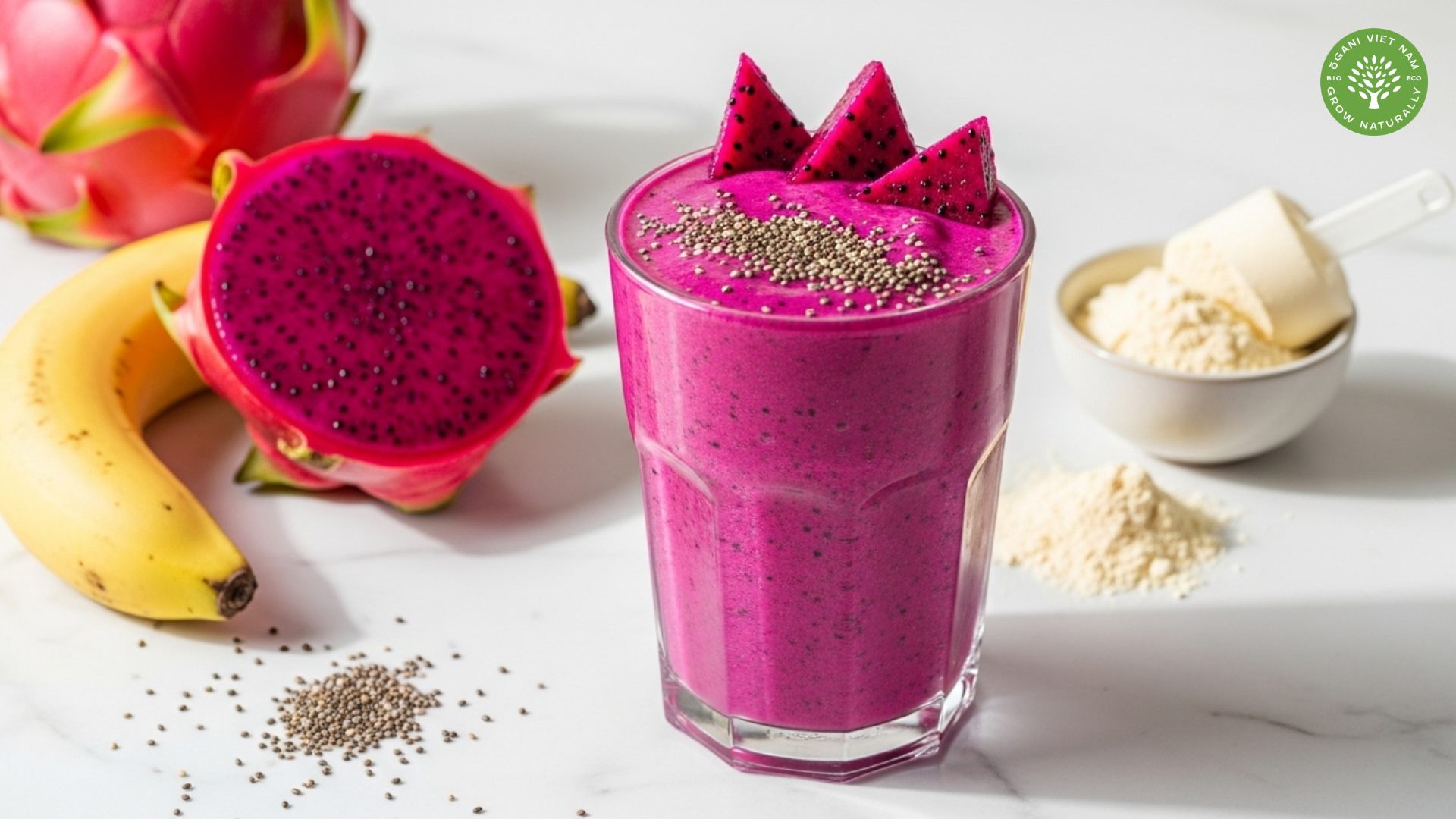 dragon fruit protein smoothie