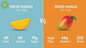 dried mango vs fresh