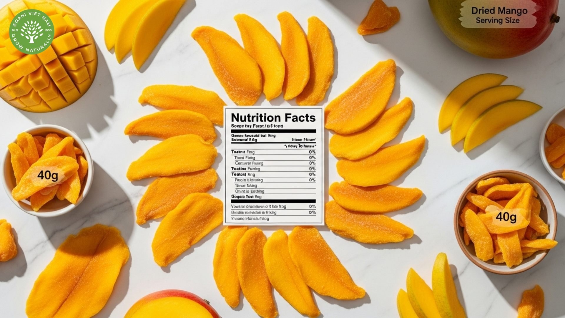 dried mango nutrition information