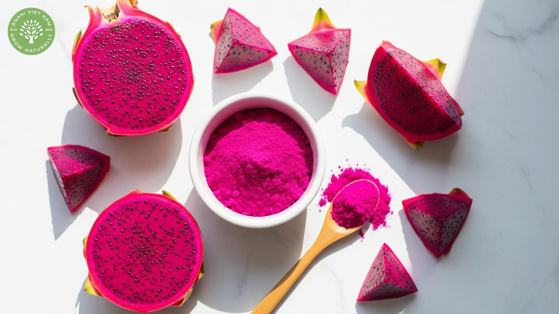 pink dragon fruit powder