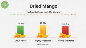 sugar in dried mango