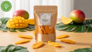 calories dried mango