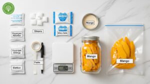 how to store dried mango