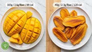 is dried mango high in fiber