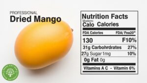 nutrition facts of dried mango