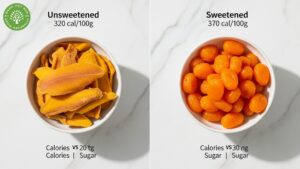 dried mango nutrition facts 100g