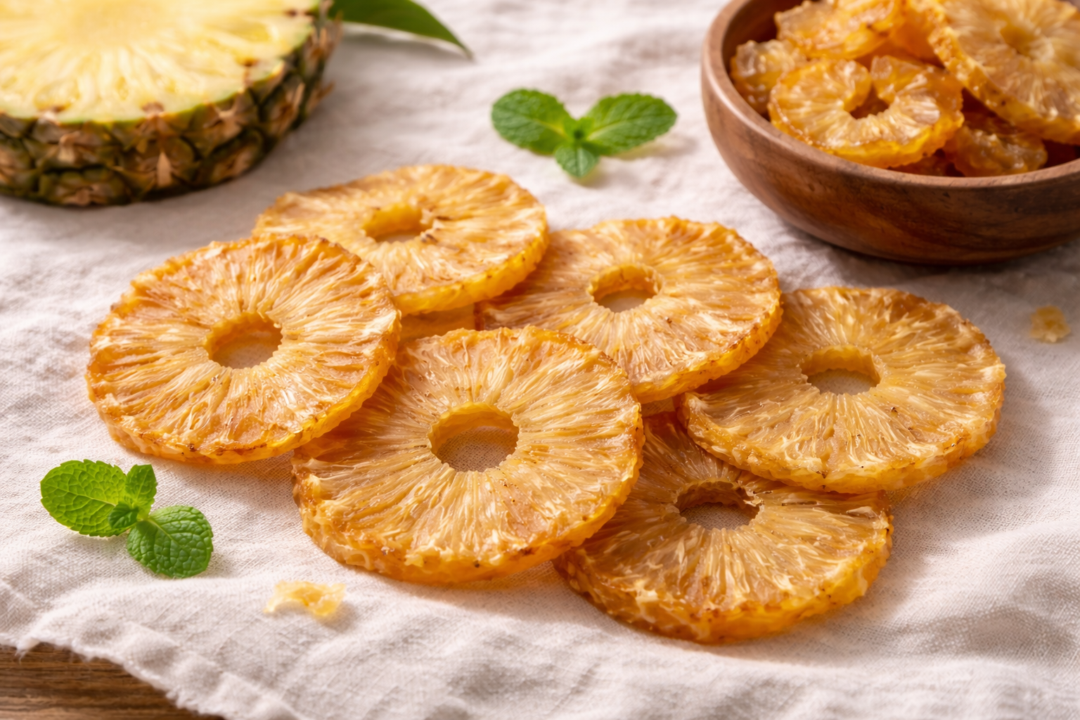 dried pineapple slices