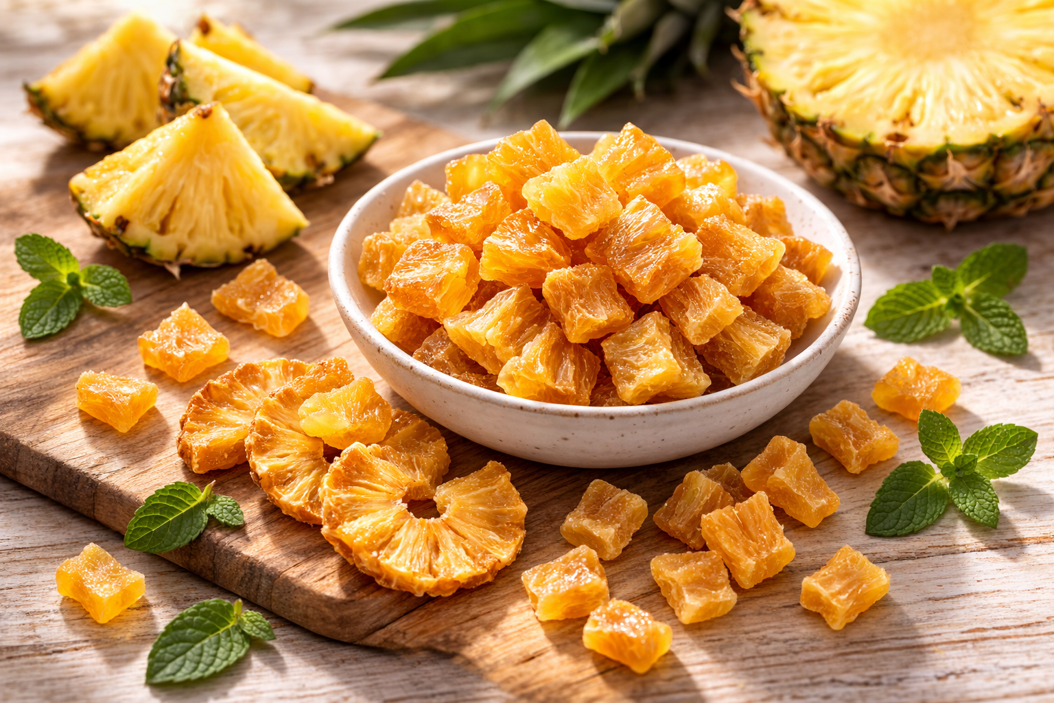 dried pineapple tidbits
