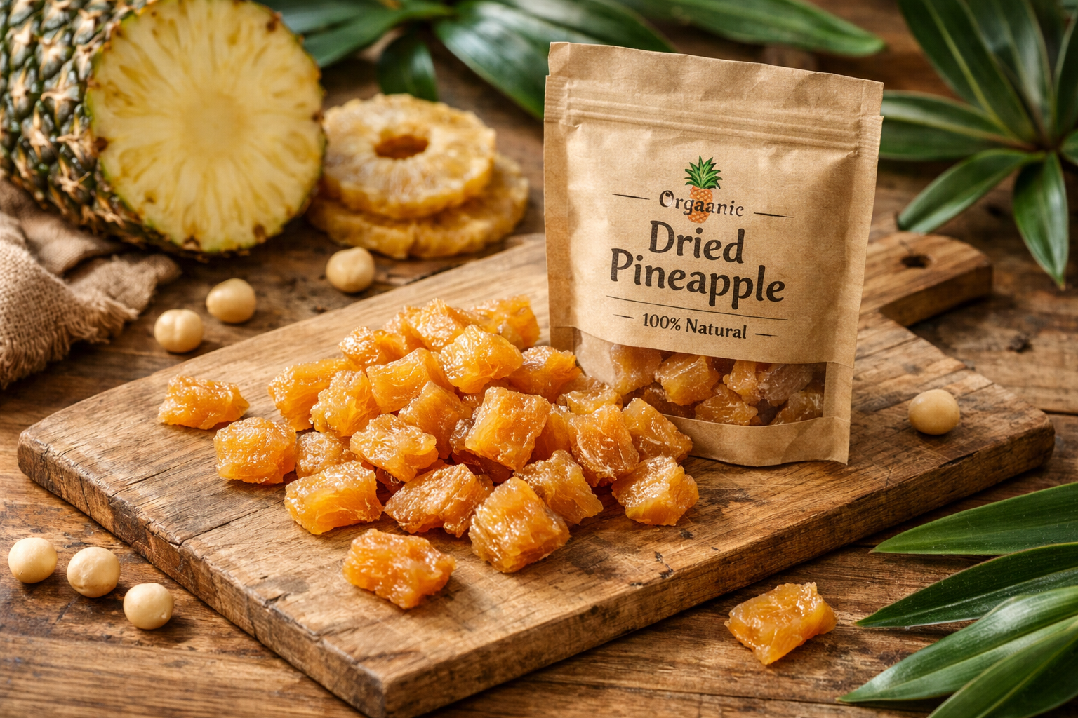 soft dried pineapple